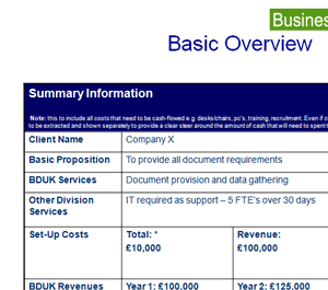 Cost Benefit Matrix