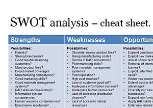 Swot Analysis Template on Swot Analysis Template   Business Documents   Professional Templates