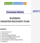 Disaster Recovery Plan Template Download the Disaster Recovery Plan template, and prepare your organisation for all risks