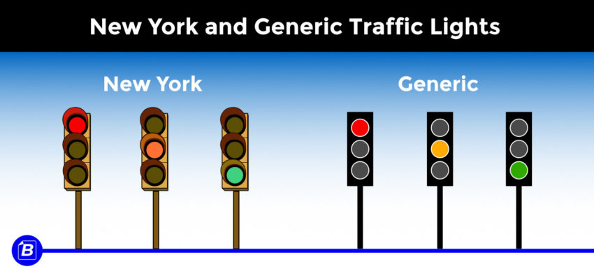 New York and Generic style Traffic Lights