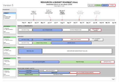 Project Resources & Budget Roadmap Template