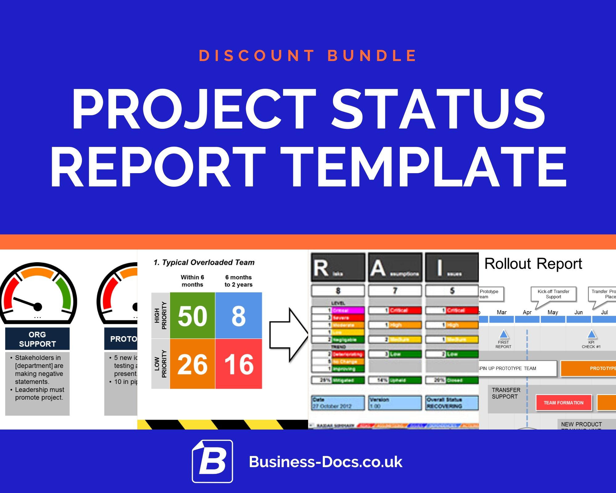 Powerpoint Executive Project Status Report Template