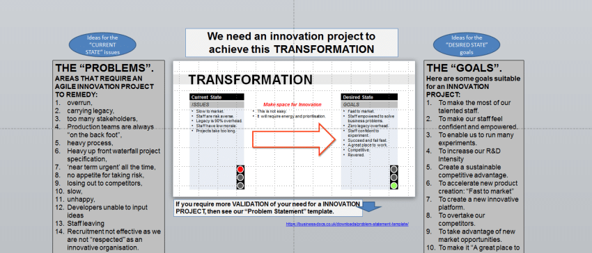 The Innovation Project Proposal includes guidance to help you complete your document faster.
