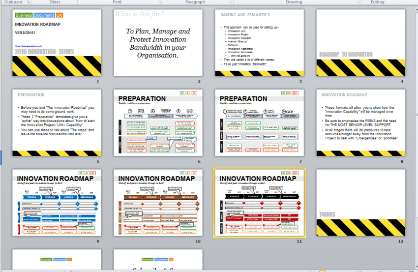Get helpful guidance from the template notes.