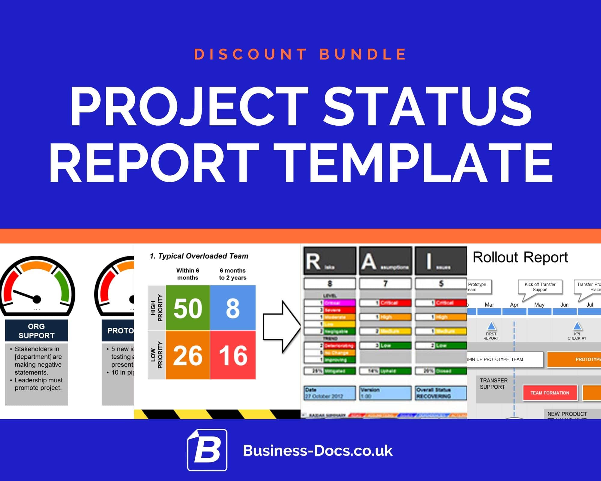 Weekly Team Status Report Template from business-docs.co.uk